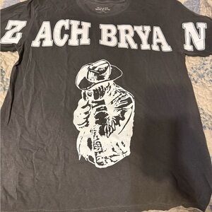 Zach Bryan Men's Cowboy Graphic Tee - Charcoal